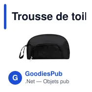 Trousse de toilette personnalisable avec logo - Nécessaire Espi - Miniature 4