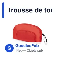 Trousse de toilette personnalisable avec logo - Nécessaire Espi - Miniature 8