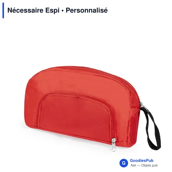 Trousse de toilette personnalisable avec logo - Nécessaire Espi - Image 8