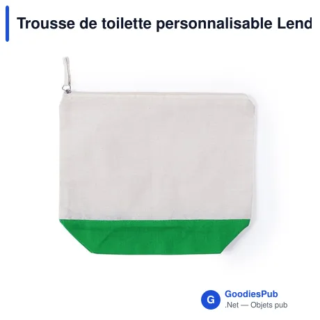 Trousse de toilette personnalisable Lendil avec logo