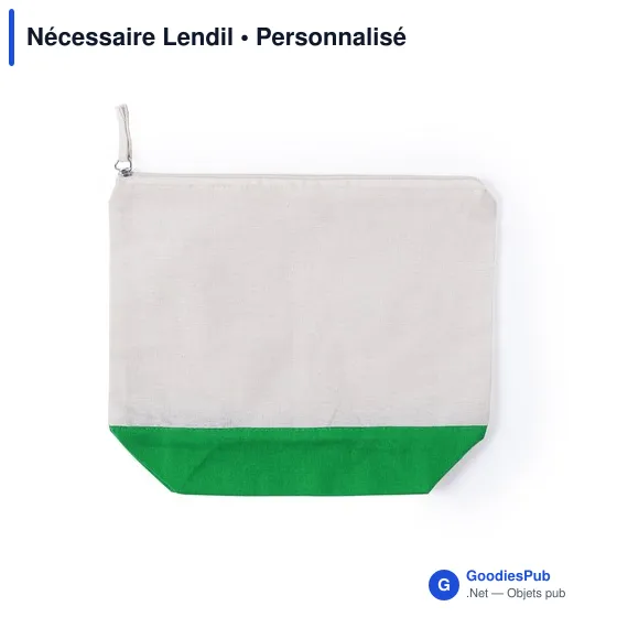 Trousse de toilette personnalisable Lendil avec logo - Image 1