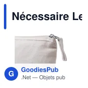 Trousse de toilette personnalisable Lendil avec logo - Miniature 4
