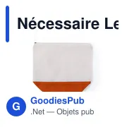 Trousse de toilette personnalisable Lendil avec logo - Miniature 5