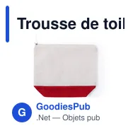 Trousse de toilette personnalisable Lendil avec logo - Miniature 9