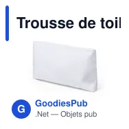 Trousse de toilette personnalisable Rarox avec logo - Miniature 1