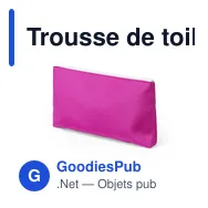 Trousse de toilette personnalisable Rarox avec logo - Miniature 4