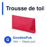 Trousse de toilette personnalisable Rarox avec logo - Miniature 7