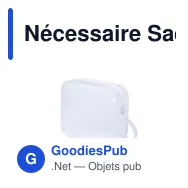 Nécessaire Saeki personnalisable avec logo pour entreprise - Miniature 1