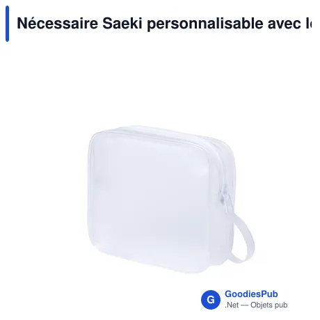 Nécessaire Saeki personnalisable avec logo pour entreprise