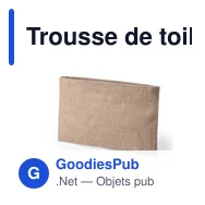 Trousse de toilette personnalisable avec logo - Nécessaire Singla - Miniature 1