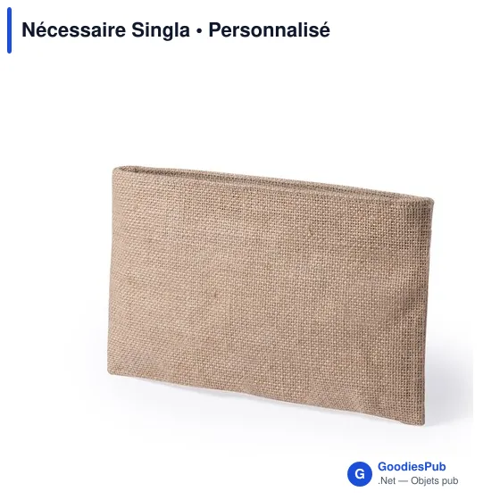 Trousse de toilette personnalisable avec logo - Nécessaire Singla - Image 1