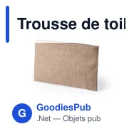 Trousse de toilette personnalisable avec logo - Nécessaire Singla - Miniature 2