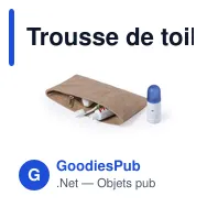 Trousse de toilette personnalisable avec logo - Nécessaire Singla - Miniature 3