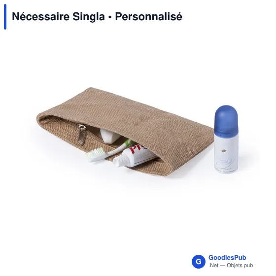 Trousse de toilette personnalisable avec logo - Nécessaire Singla - Image 3