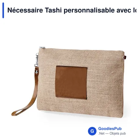 Nécessaire Tashi personnalisable avec logo pour entreprise