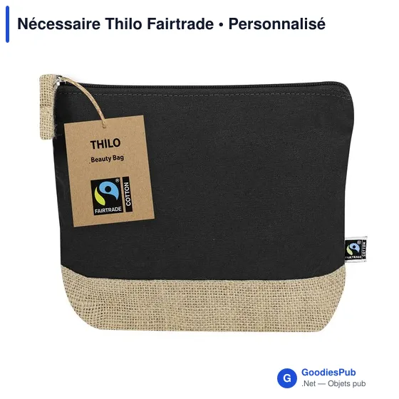 Trousse de toilette personnalisable Thilo Fairtrade avec logo - Image 3