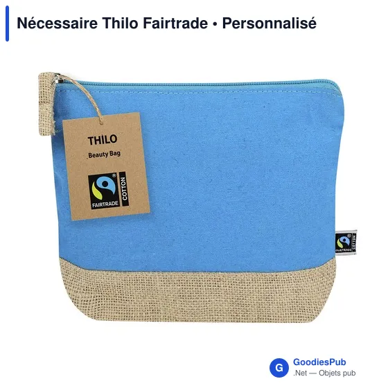 Trousse de toilette personnalisable Thilo Fairtrade avec logo - Image 5