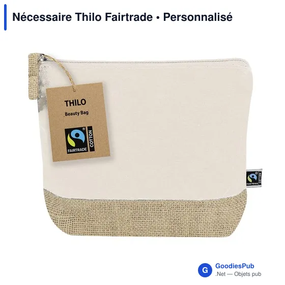 Trousse de toilette personnalisable Thilo Fairtrade avec logo - Image 7