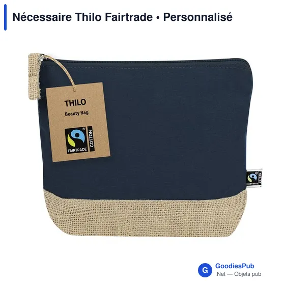 Trousse de toilette personnalisable Thilo Fairtrade avec logo - Image 9