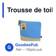 Trousse de toilette personnalisable Thilo Fairtrade avec logo - Miniature 10