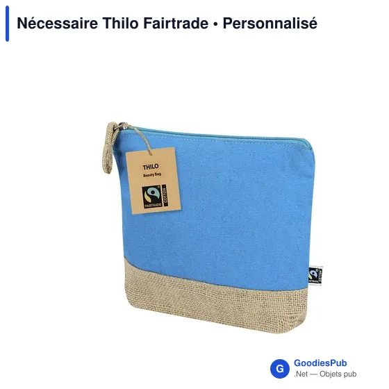 Trousse de toilette personnalisable Thilo Fairtrade avec logo - Image 10