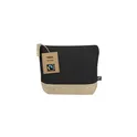 Variante noir - Trousse de toilette personnalisable Thilo Fairtrade avec logo