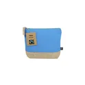 Variante bleu clair - Trousse de toilette personnalisable Thilo Fairtrade avec logo