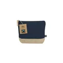 Variante bleu marine - Trousse de toilette personnalisable Thilo Fairtrade avec logo