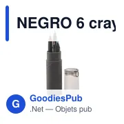 NEGRO 6 crayons de couleur - Miniature 1