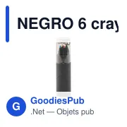 NEGRO 6 crayons de couleur - Miniature 2