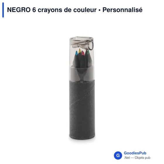 NEGRO 6 crayons de couleur - Image 2