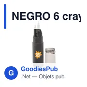 NEGRO 6 crayons de couleur - Miniature 3