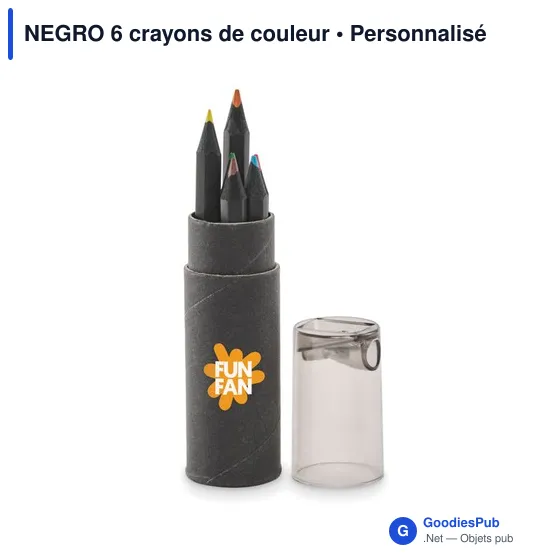 NEGRO 6 crayons de couleur - Image 3