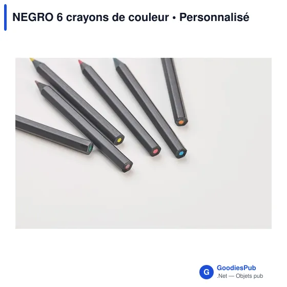 NEGRO 6 crayons de couleur - Image 4