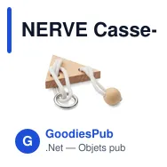 NERVE Casse-tête Triangle en bois - Miniature 1