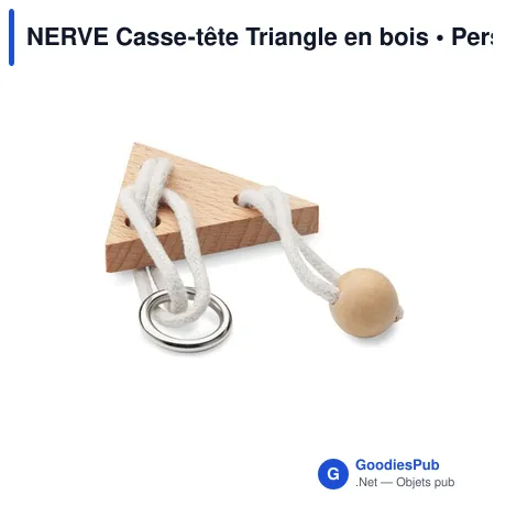NERVE Casse-tête Triangle en bois