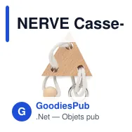 NERVE Casse-tête Triangle en bois - Miniature 3