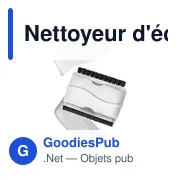 Nettoyeur d'écran personnalisable avec logo - Leah - Miniature 8