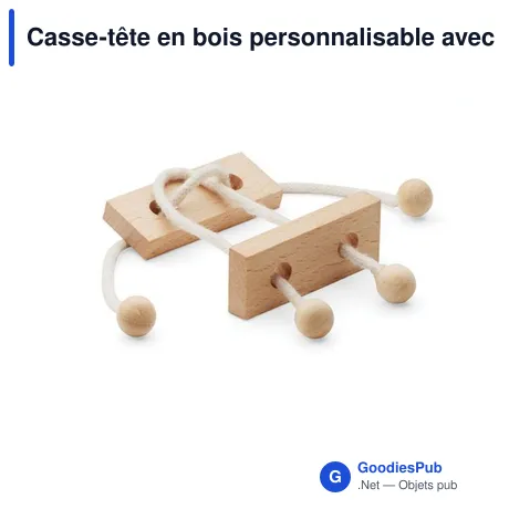Casse-tête en bois personnalisable avec logo - Neurona