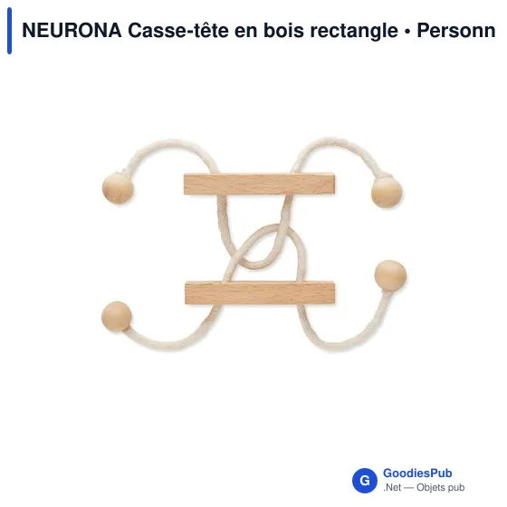 Casse-tête en bois personnalisable avec logo - Neurona - Image 3