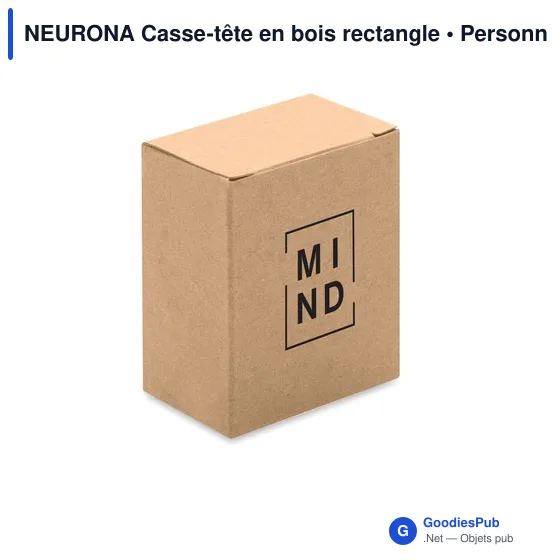 Casse-tête en bois personnalisable avec logo - Neurona - Image 4
