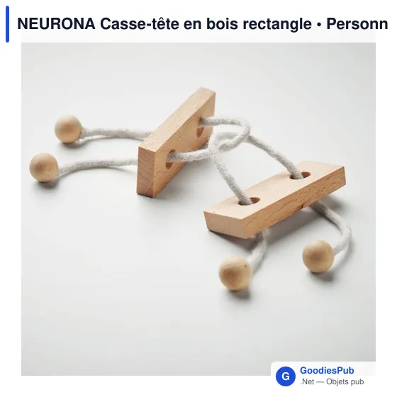 Casse-tête en bois personnalisable avec logo - Neurona - Image 5