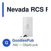 Bouteille isotherme personnalisable en acier inoxydable recyclé - Nevada RCSavec logo - Miniature 1