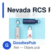 Bouteille isotherme personnalisable en acier inoxydable recyclé - Nevada RCSavec logo - Miniature 5