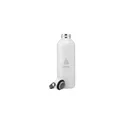 Variante gris - Bouteille isotherme personnalisable en acier inoxydable recyclé - Nevada RCSavec logo