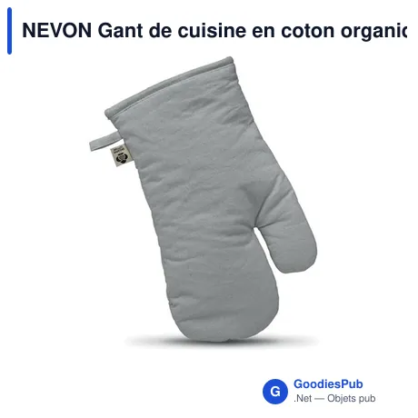 NEVON Gant de cuisine en coton organique