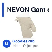 NEVON Gant de cuisine en coton organique - Miniature 6
