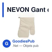 NEVON Gant de cuisine en coton organique - Miniature 7