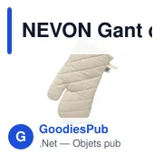 NEVON Gant de cuisine en coton organique - Miniature 8