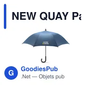 NEW QUAY Parapluie tempête ouverture au - Miniature 5